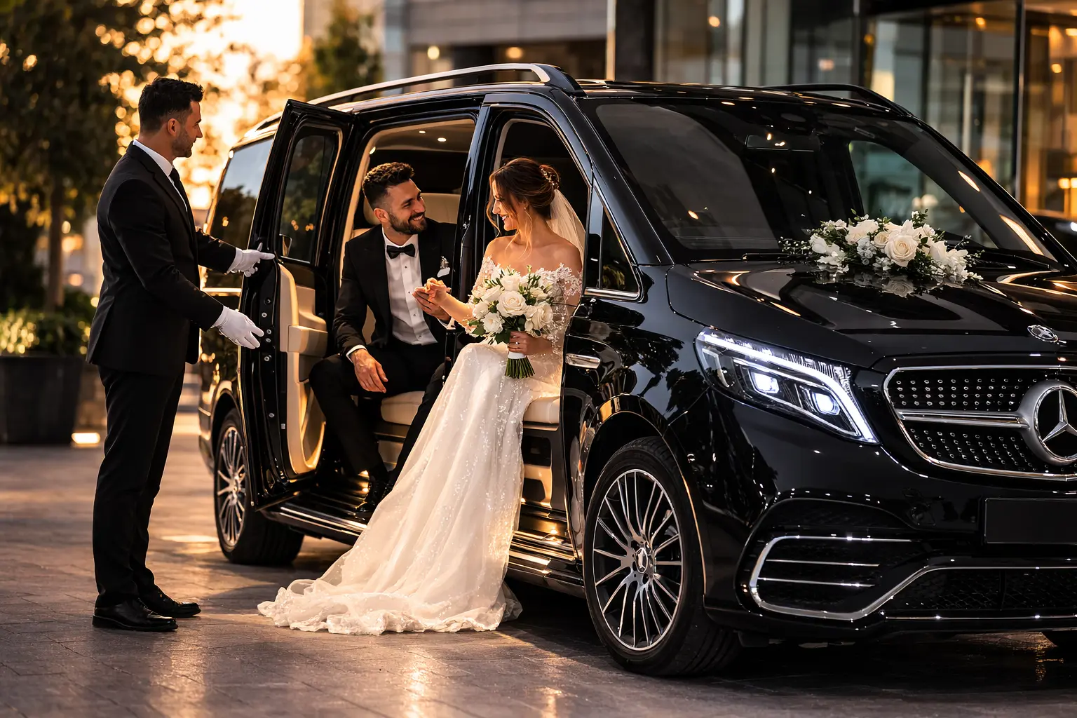 şoförlü vip gelin arabası, şoförlü vip düğün arabası